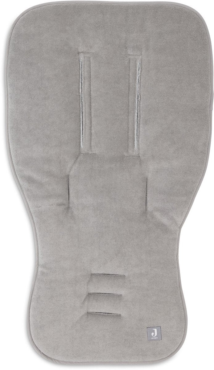 Insert de poussette Jollein buggy - insert de coussin - coton éponge - gris tempête