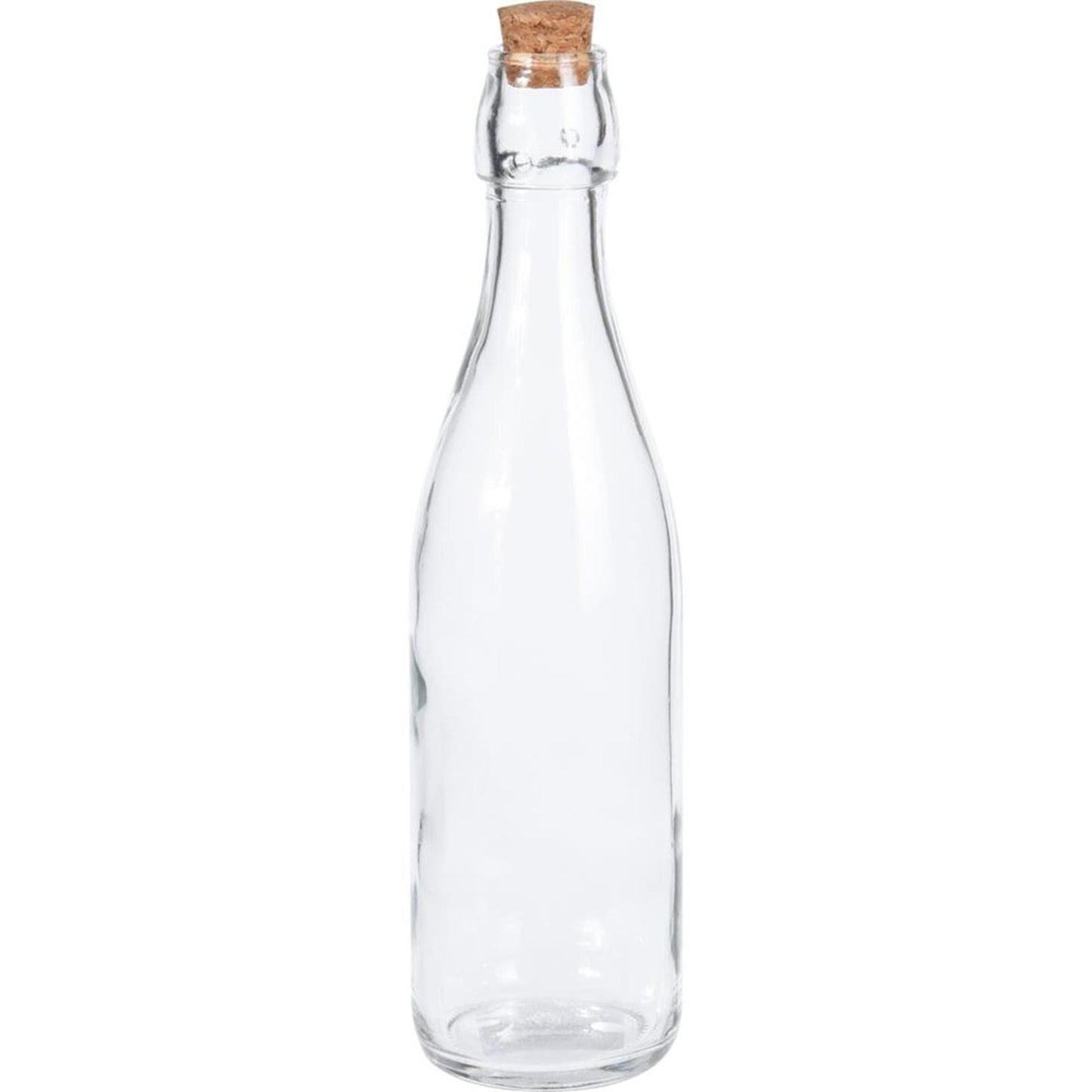 Excellente bouteille en verre pour articles ménagers avec bouchon transparent de 500ml