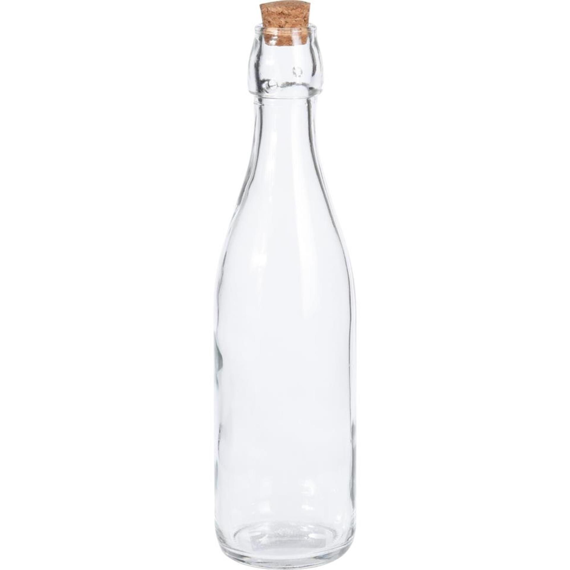 Excellente bouteille en verre pour articles ménagers avec bouchon transparent de 500ml