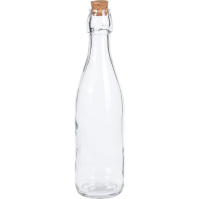 Excellente bouteille en verre pour articles ménagers avec bouchon transparent de 500ml