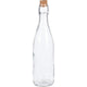 Excellente bouteille en verre pour articles ménagers avec bouchon transparent de 500ml