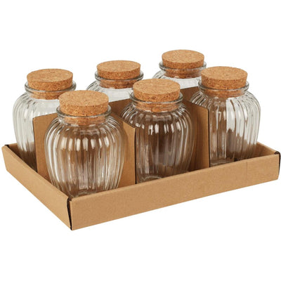 Excellent pot de conservation en verre pour articles ménagers avec couvercle en liège 280 ml