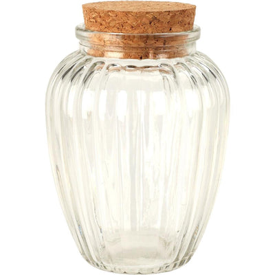 Excellent pot de conservation en verre pour articles ménagers avec couvercle en liège 280 ml