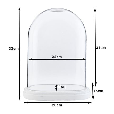 Clayre eef Clayre eef stolp 6gl1764 transparent 26x15x33 cm