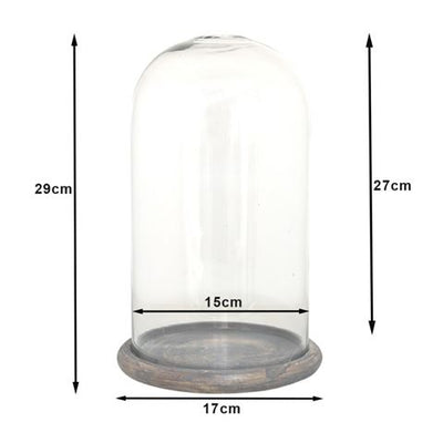 Clayre eef Clayre eef stolp 6Gl3536 Transparent 17x29 cm