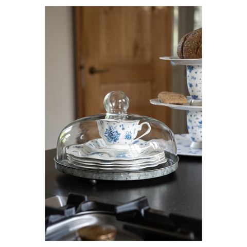 Clayre eef Clayre eef stolp 6gl2492 gris transparent 16x15 cm