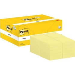 Notes autocollantes post-it 38 x 51 mm jaune 20 pièces