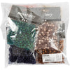 Perles en plastique Creativ Company, d 6 mm, diamètre du trou 1,5 mm, le contenu peut varier, env. 10x150 pièces, différentes couleurs, 8x40 g 1 boîte