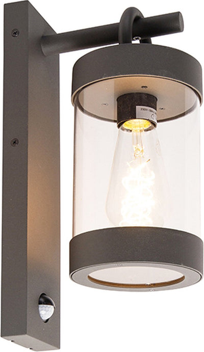 Trio sambesi - applique - anthracite - excl. 1x e27 4w - détecteur de mouvement - éclairage extérieur - ip44