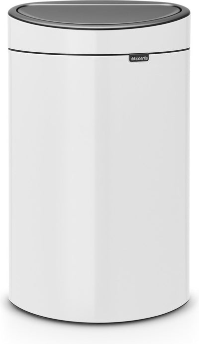 Poubelle Brabantia Touch Bin - 40 litres - blanc