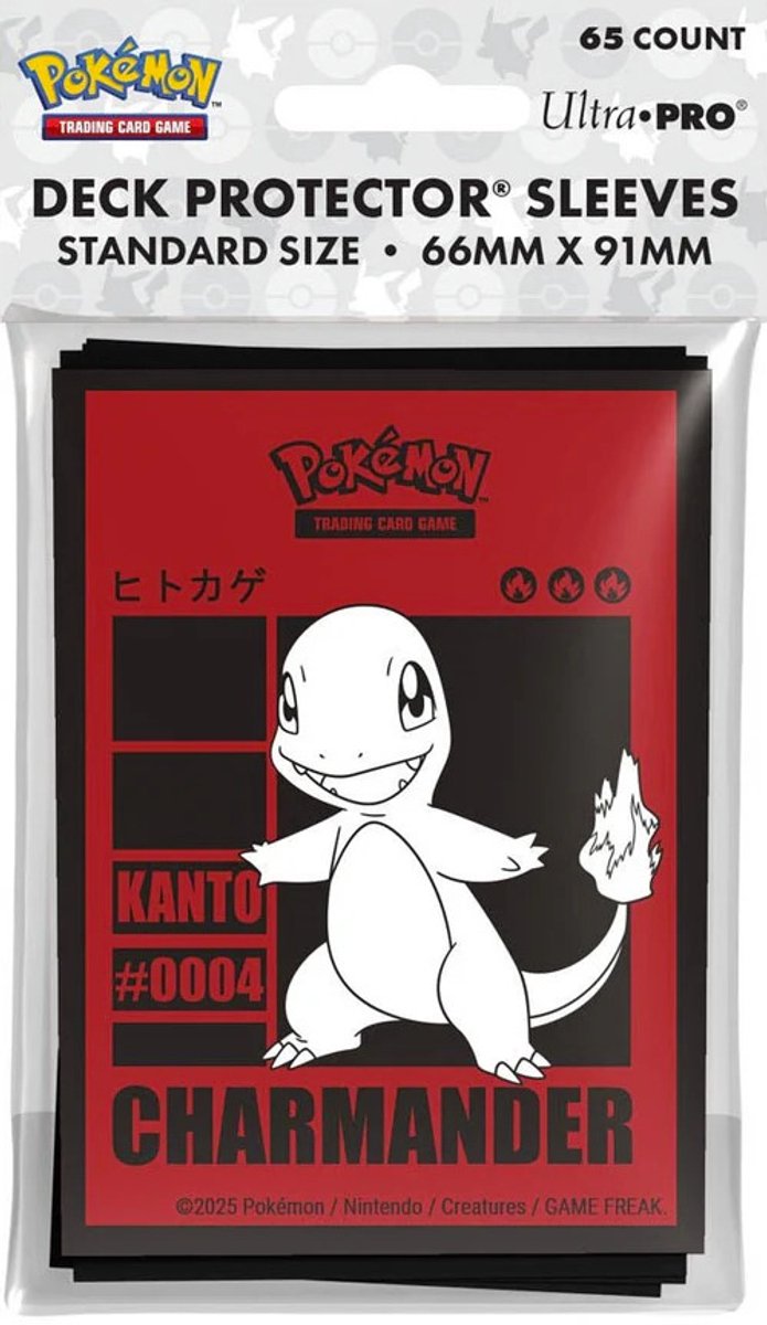 Pochettes Ultrapro Pokémon Salamèche (65x)