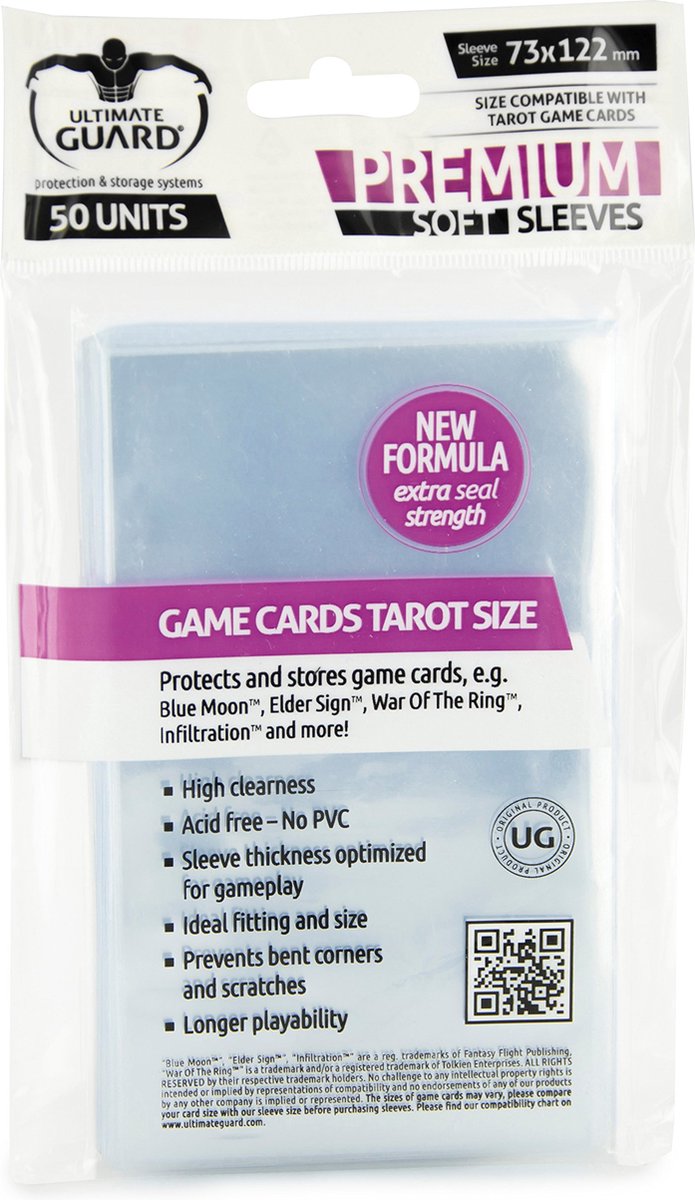 Pochettes de jeu de société Ultimate Guard (50) - tarot