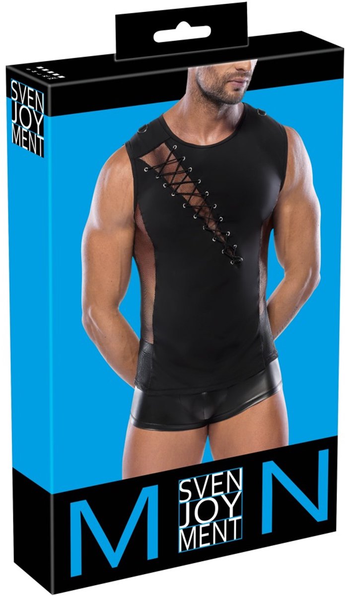 Short fétiche sans manches Sven Joyment avec lacets