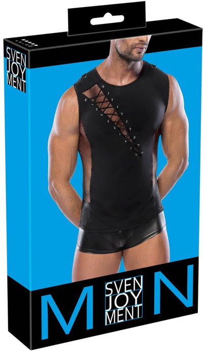 Short fétiche sans manches Sven Joyment avec lacets