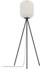 Lampadaire Eglo belgrave - e27 - 141,5 cm - noir et blanc - papier