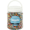 Perles de rocaille Creativ Company, d 4 mm, taille 6 0, taille du trou 0,9-1,2 mm, différentes couleurs, 1000 g 1 boîte