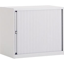 Armoire à portes roulantes bisley gris clair