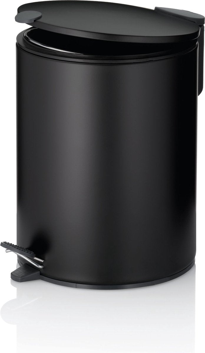 Kela poubelle à pédale, 5 l, noir - | mat