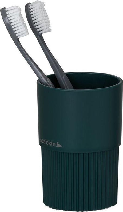 Sealskin brave - gobelet à brosse à dents autoportant - abs - vert foncé