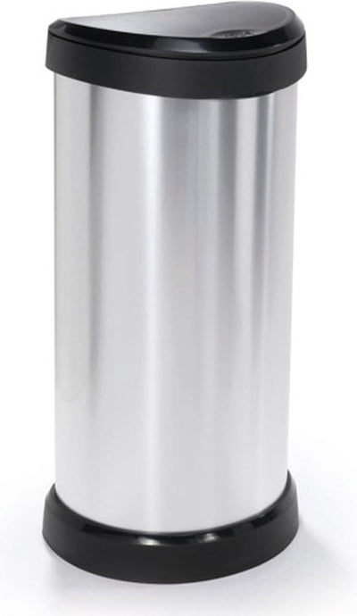 Curver Curver Pedal bin déco ovaal 40 l argent couleur