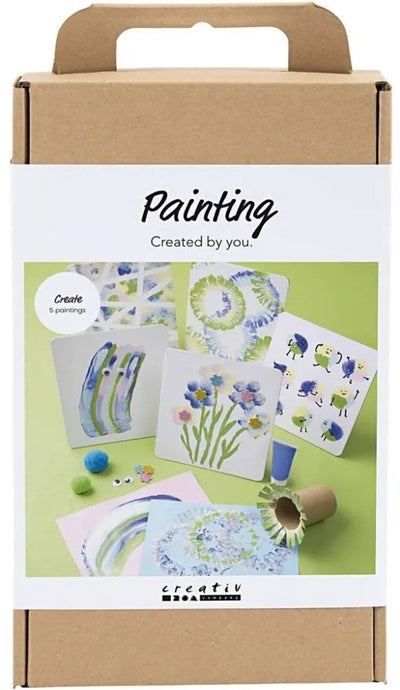 Ensemble de loisirs créatifs pour la peinture de l'entreprise Creativ, différentes couleurs, 1 boîte