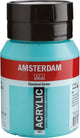 Pot de peinture acrylique série standard Amsterdam 500 ml vert turquoise 661
