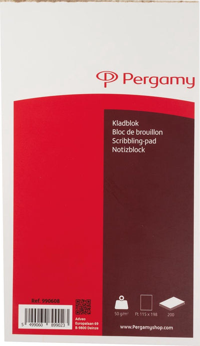 Twisk 10 bloc-notes 200 feuilles 115x198mm 990608