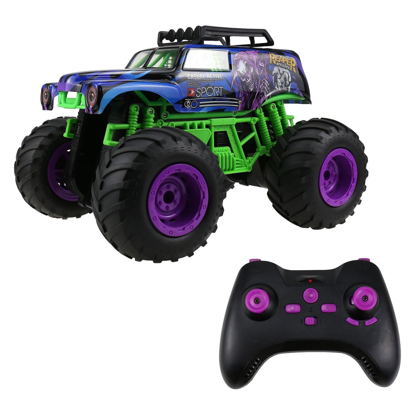 Voiture de cascade Rc Reaper, camion monstre 7.4v