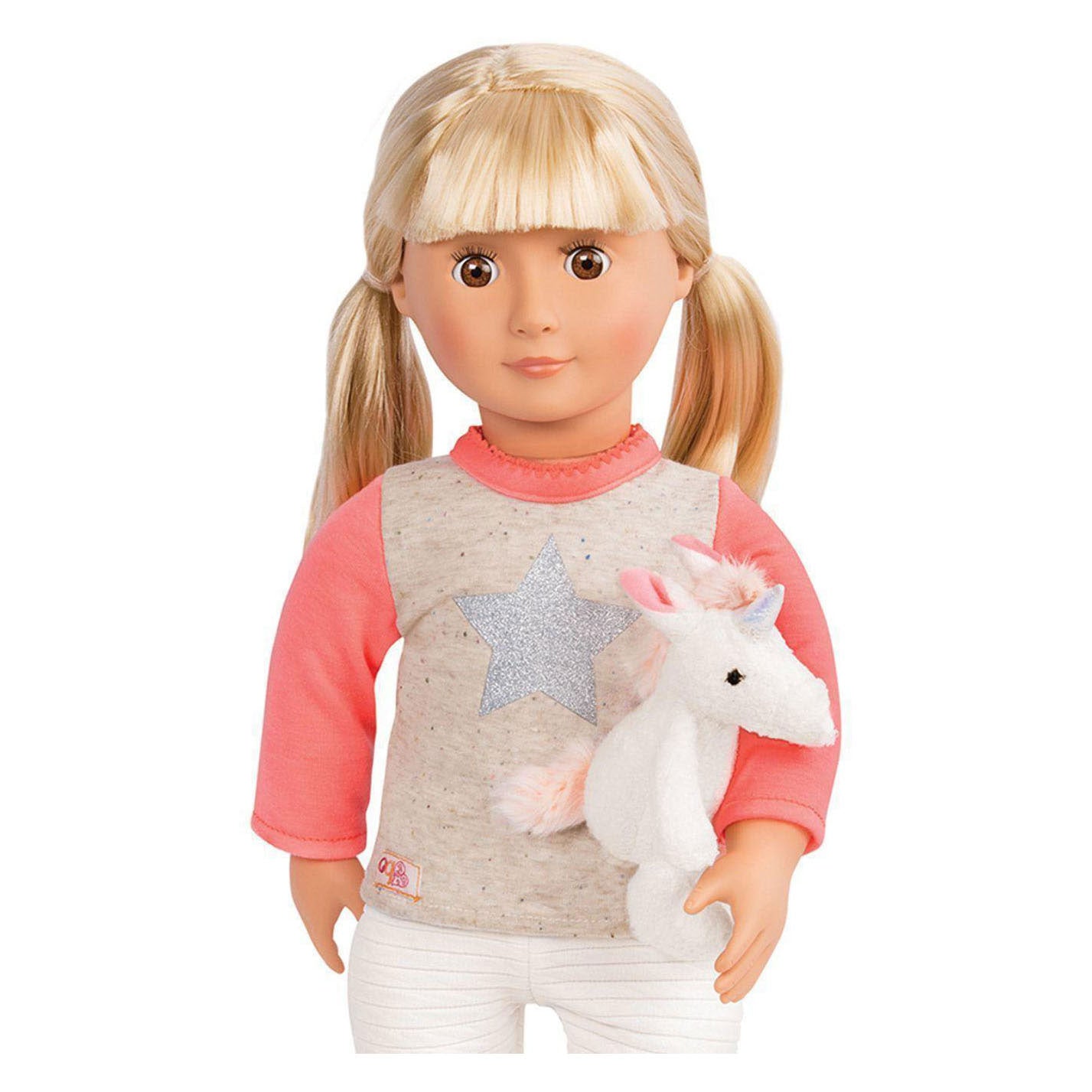 Tenue pyjama pour poupées 45cm - licorne