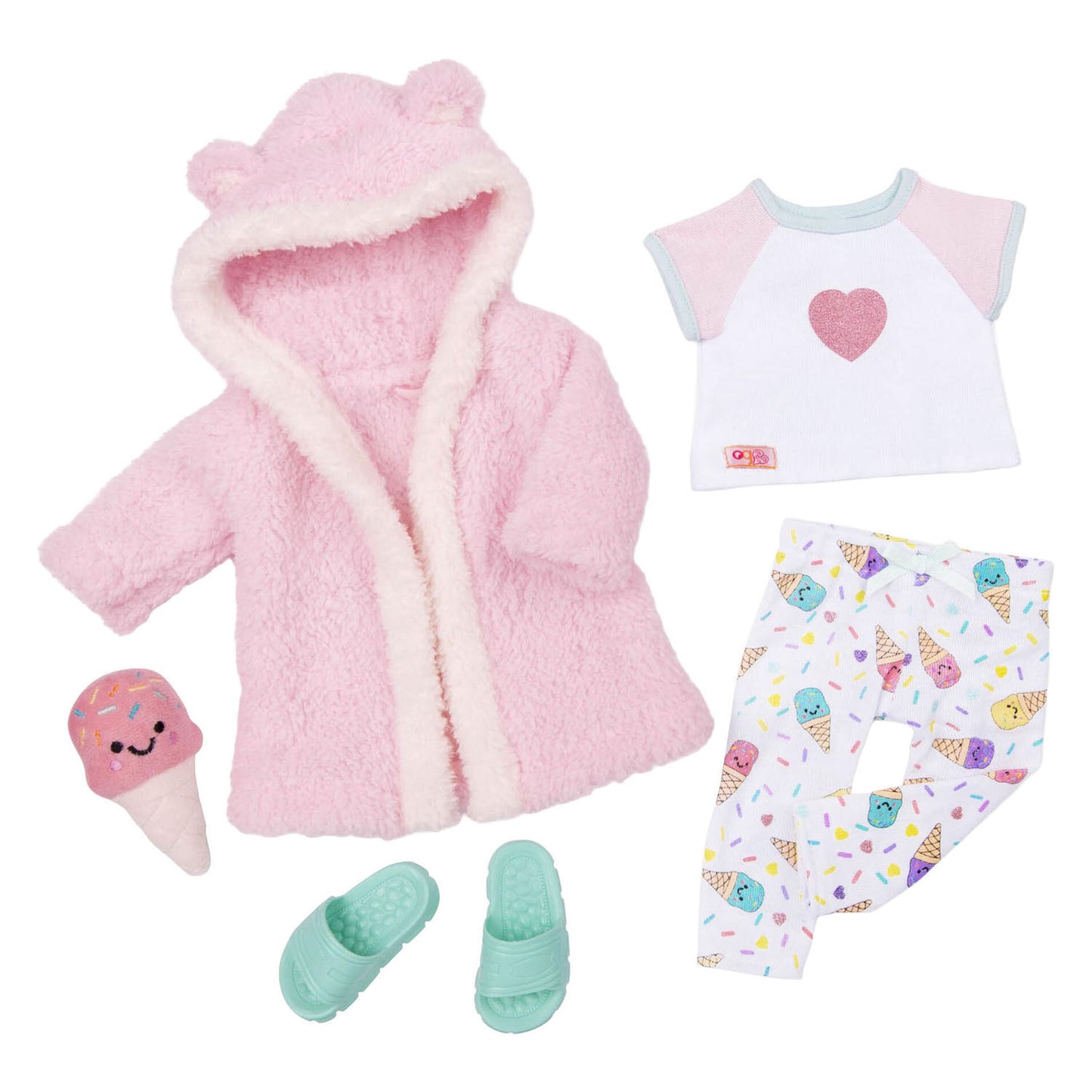 Puch tenue de luxe pyjama et robe de chambre pour poupées