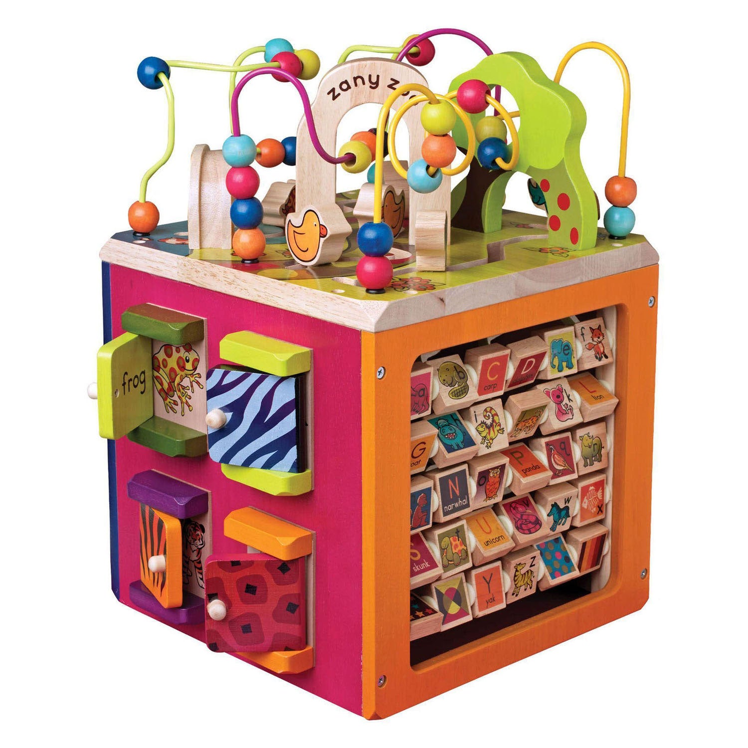 Cube d'activités Zany Zoo - 35x35x46cm