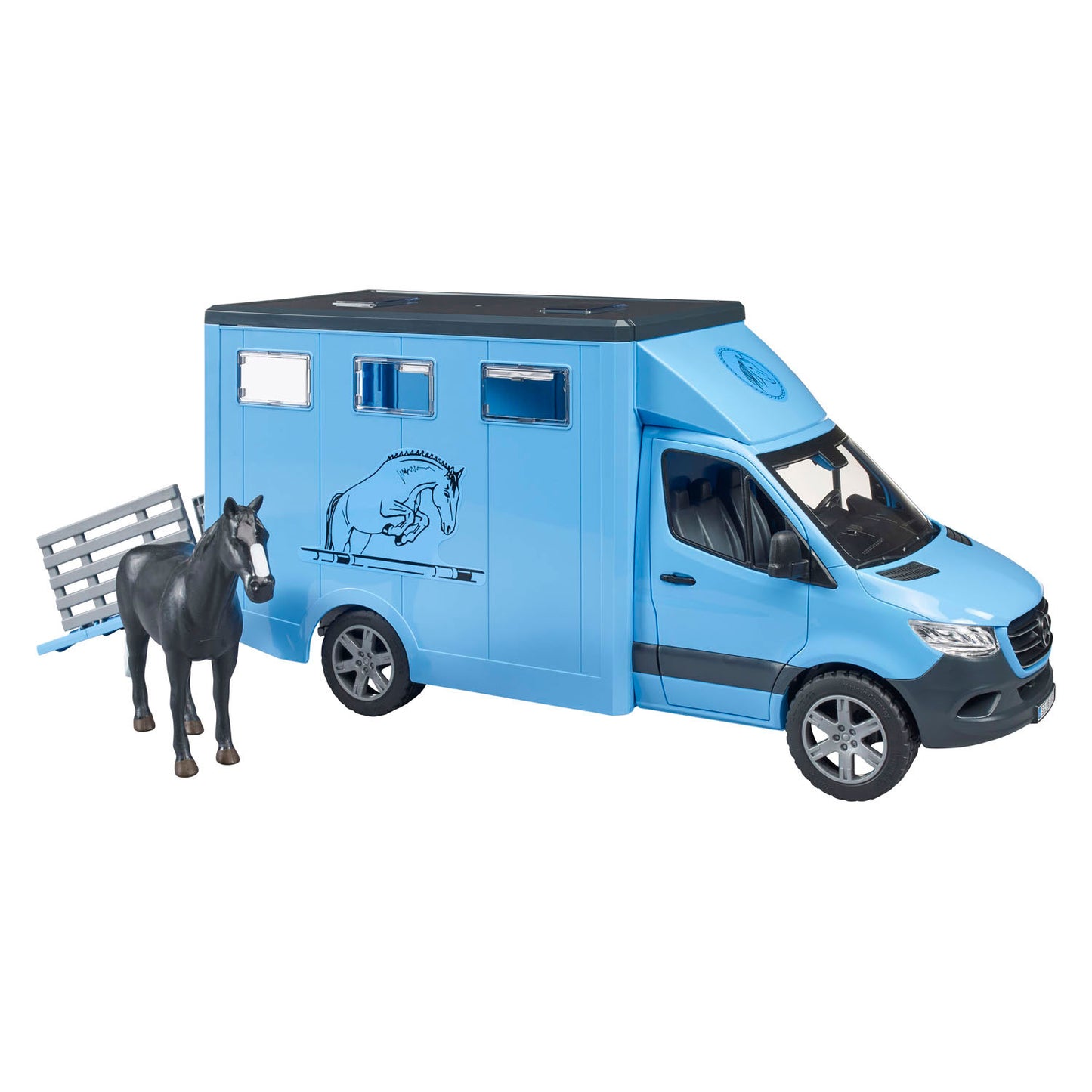 Bruder MB Sprinter Animal Transporter avec cheval
