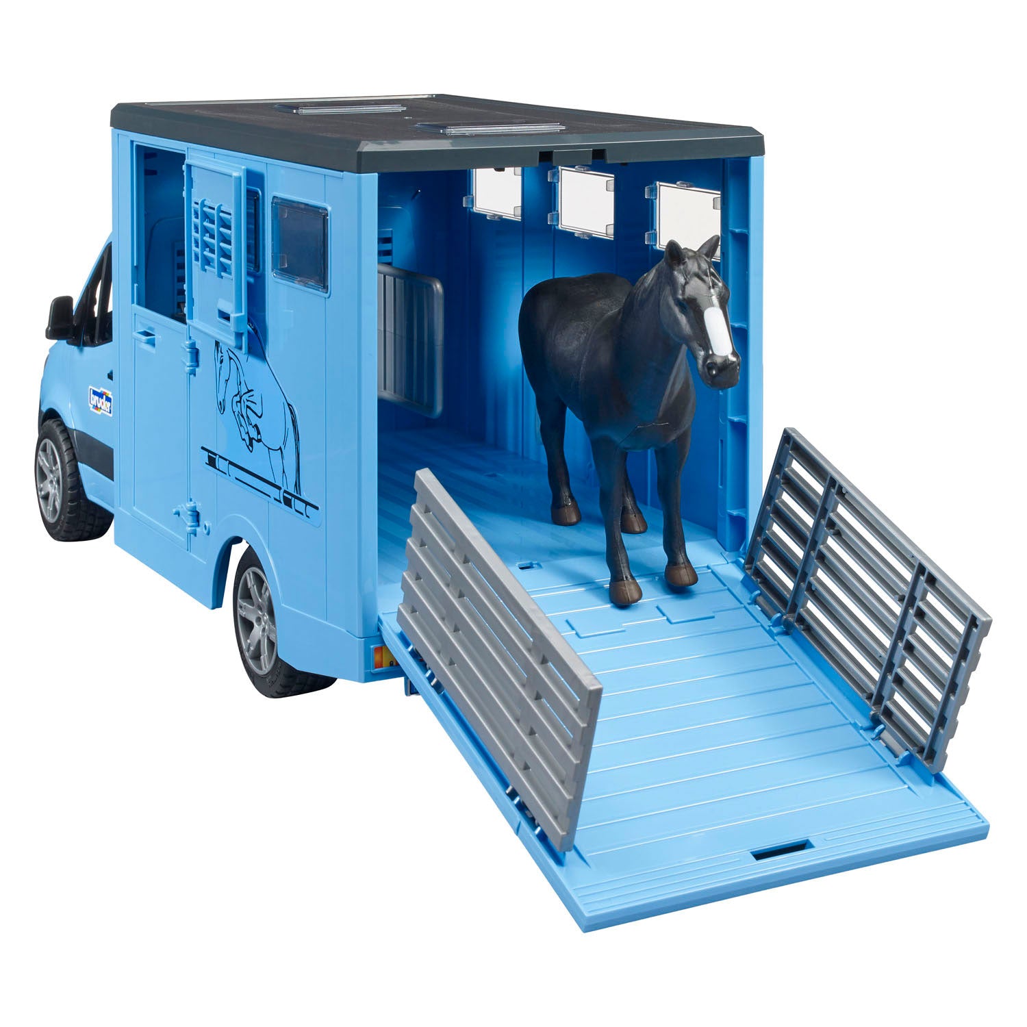 Bruder MB Sprinter Animal Transporter avec cheval