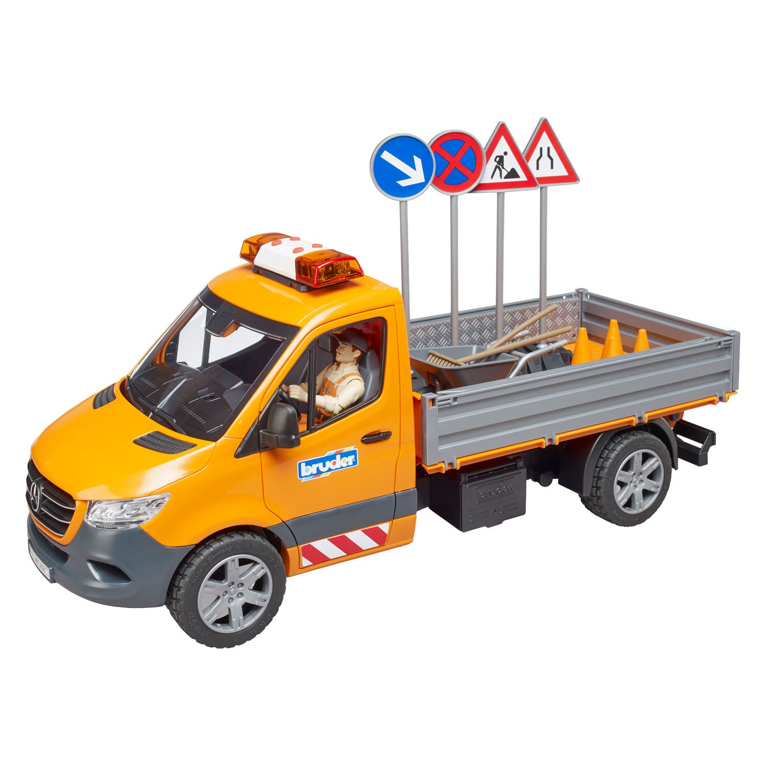 Véhicule municipal Bruder MB Sprinter avec lumière et son