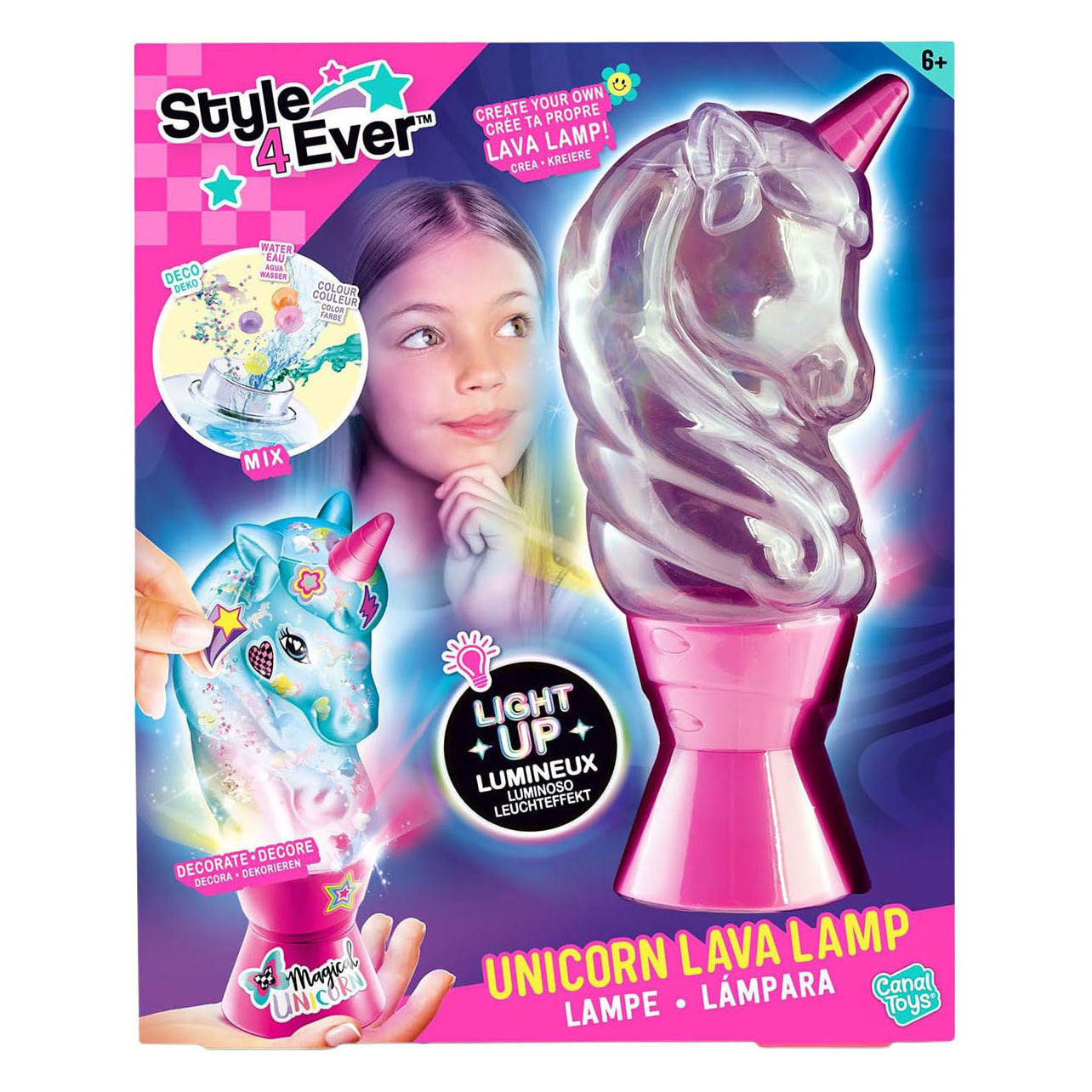 Lampe de lave à grosse licorne
