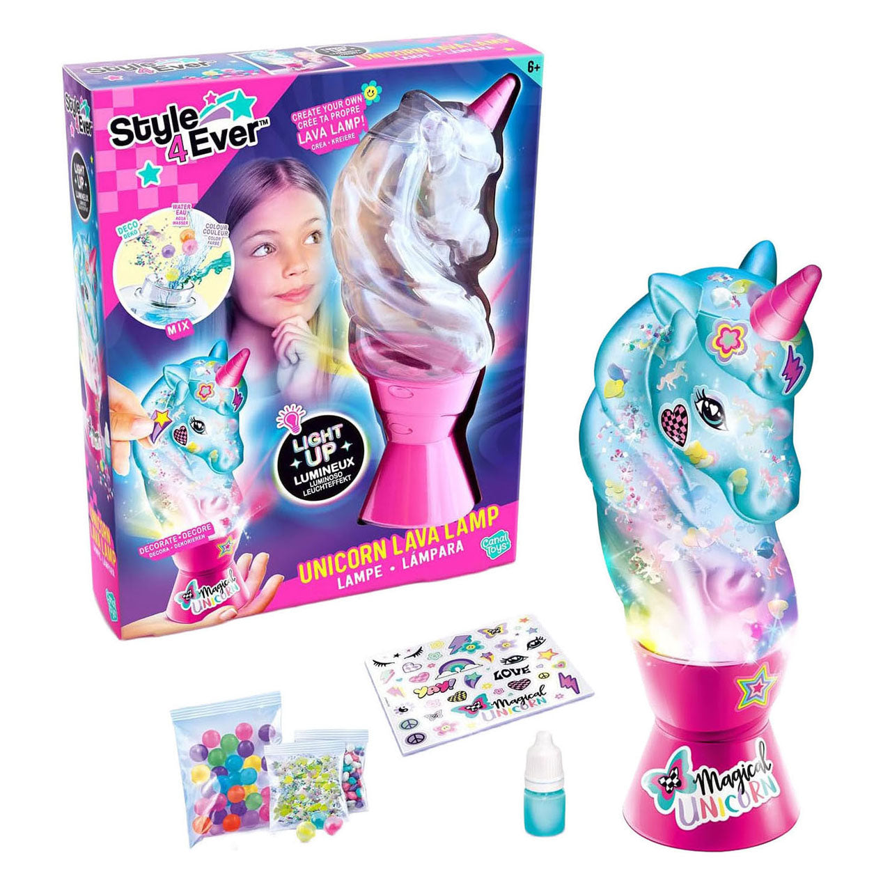 Lampe de lave à grosse licorne