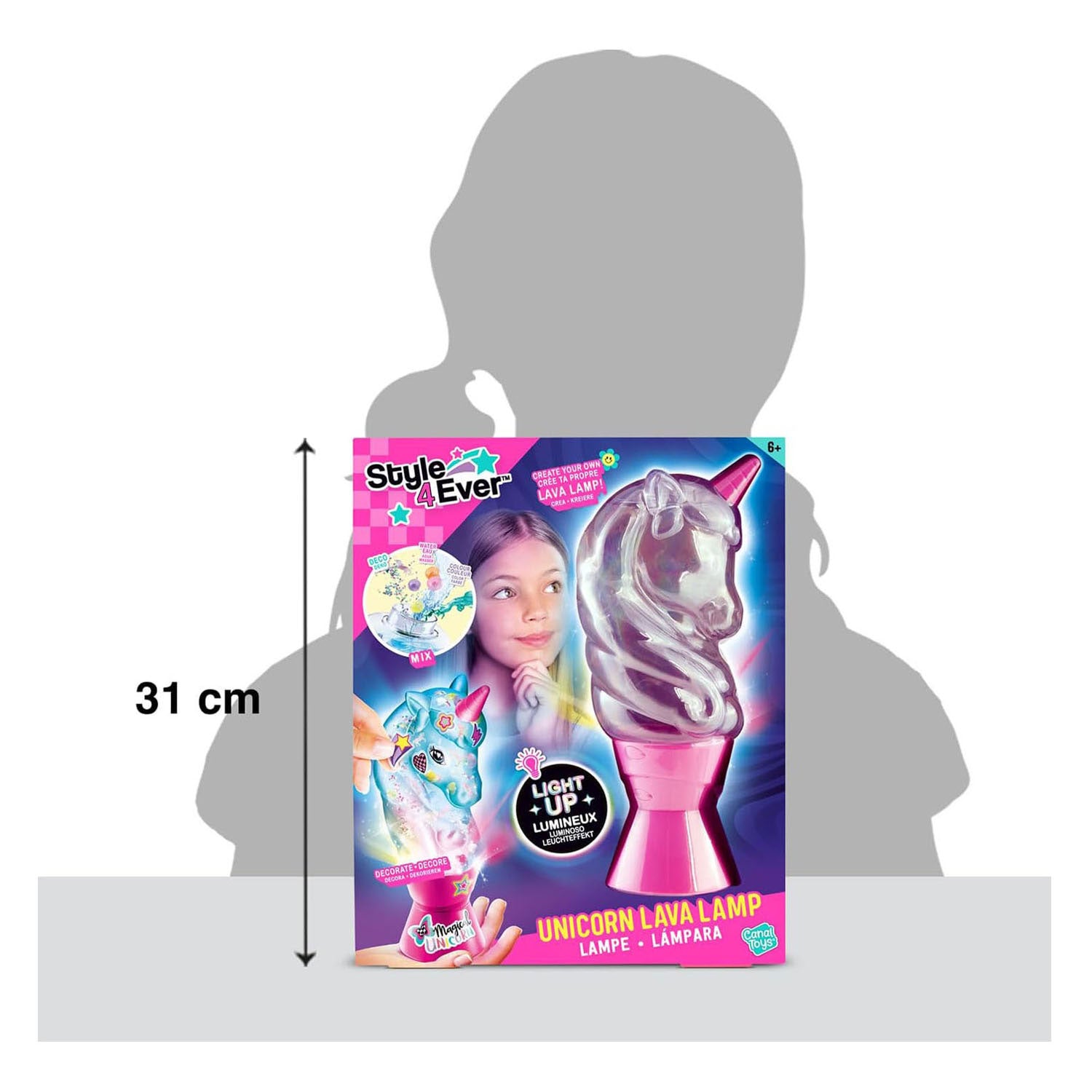 Lampe de lave à grosse licorne