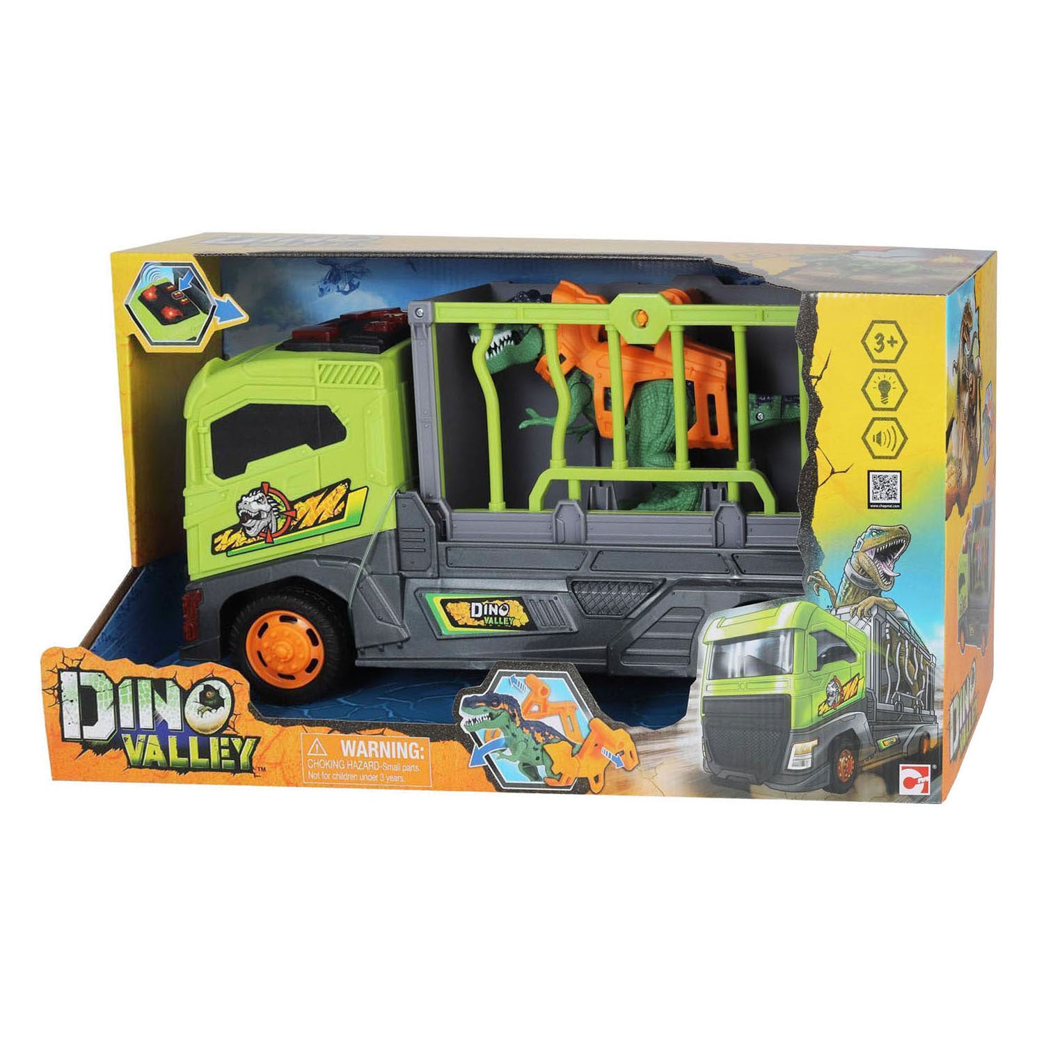 Camion de transport Abi Dino Valley avec cage - 37cm