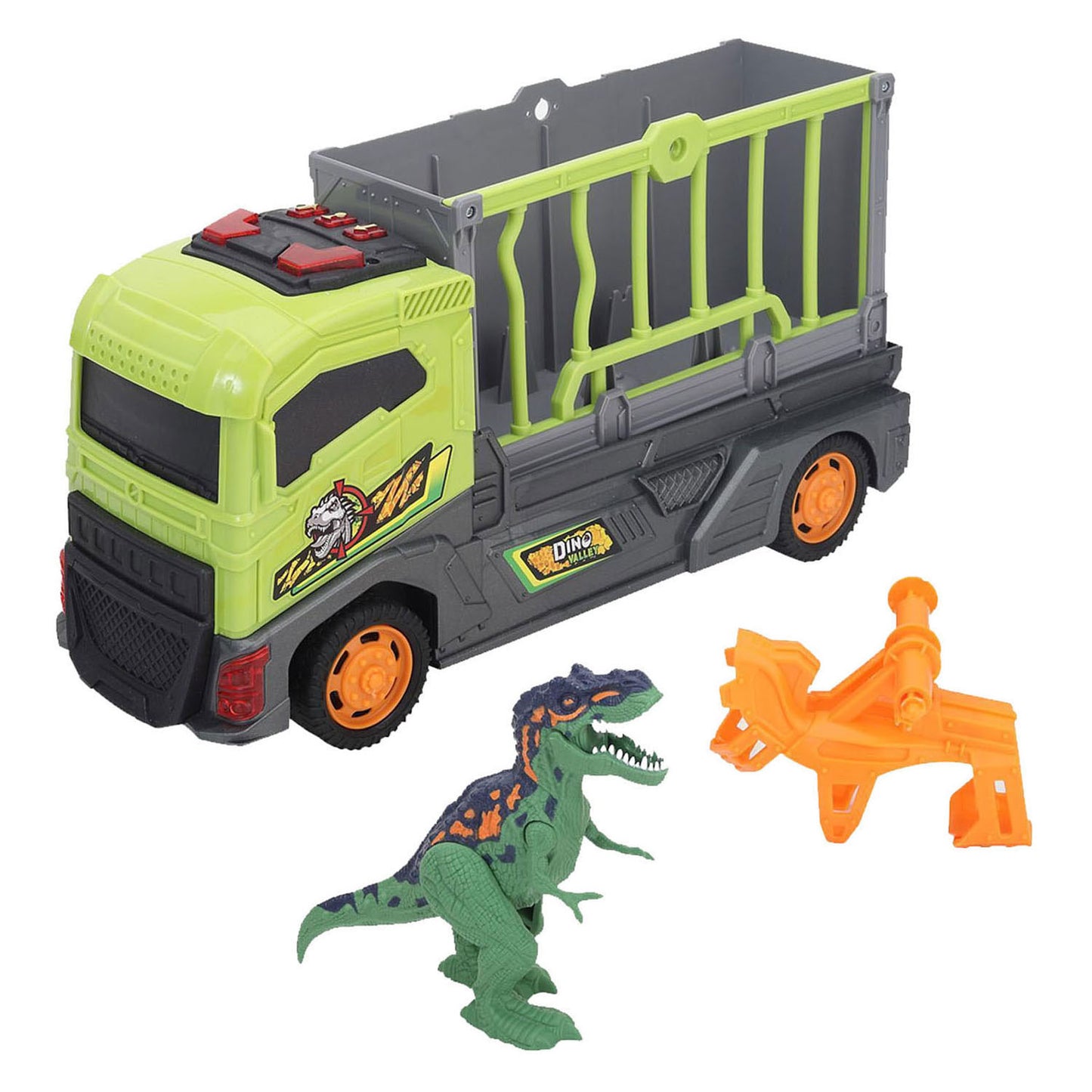 Camion de transport Abi Dino Valley avec cage - 37cm