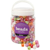 Perles de dés Creativ Company, taille 10x10 mm, diamètre du trou 4 mm, env. 520 pièces, différentes couleurs, 400 g, 700 ml 1 boîte