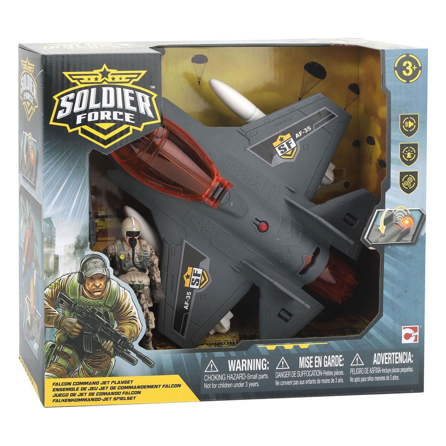 Avion de chasse de patrouille de faucon d'air d'ennemi de soldat de RC