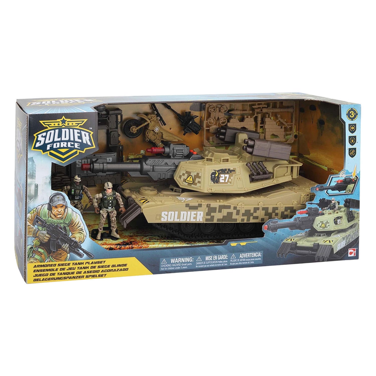 Char d'assaut lourd ennemi soldat RC