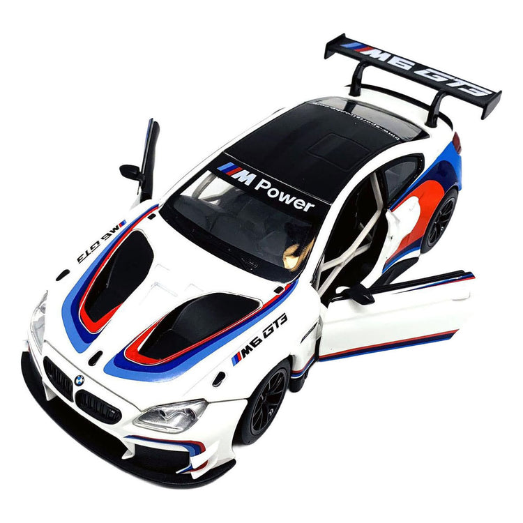 Voiture moulée sous pression BMW M6 GT3 avec lumière et son - 1:24