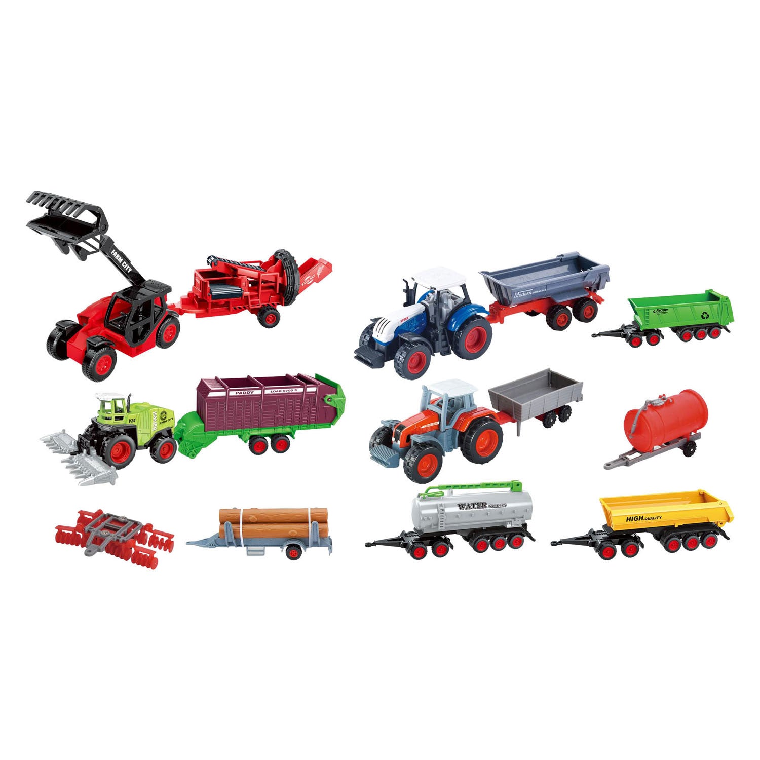 Ensemble de véhicules agricoles - 14 pcs.