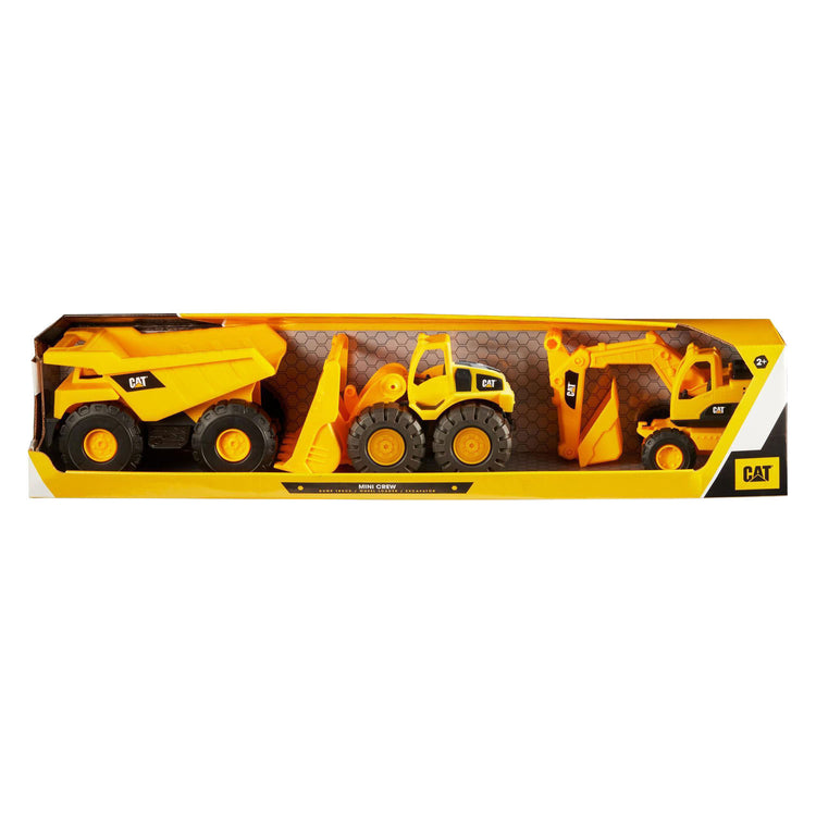Véhicules de construction Cat mini Crew 18cm - 3pcs.