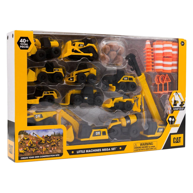 Cat petites machines méga ensemble de véhicules de construction - 40 pcs.
