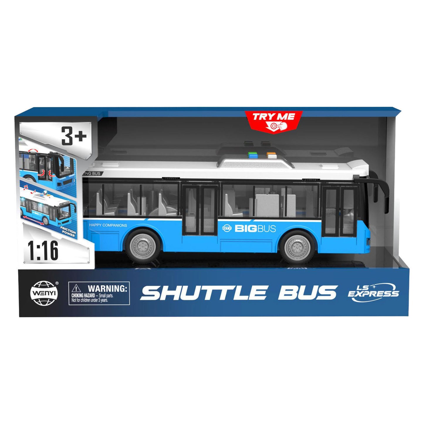 Bus urbain avec lumière et son - 28cm
