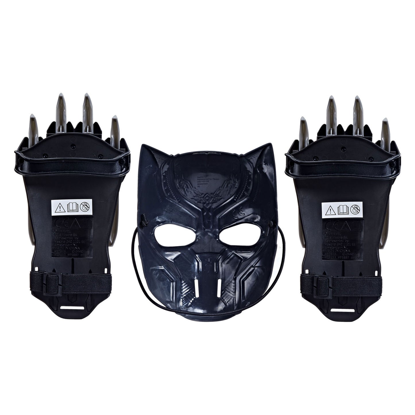 Forfait Guerrier panthère noire - masque et gants