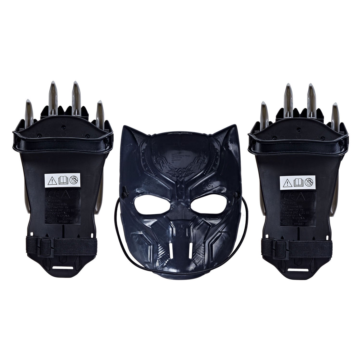 Forfait Guerrier panthère noire - masque et gants