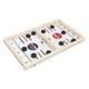Jeu de table de shuffle de vitesse de palet de fronde en bois